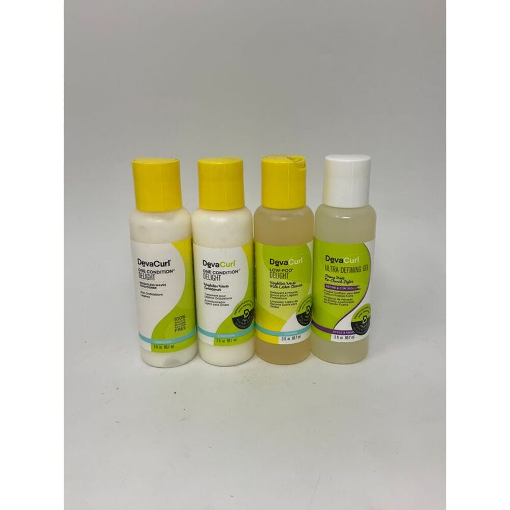 Deva Curl KIT#1 Delight Set: Delight 1Sh + 2Con + 1 Defining Gel 3 Oz Each 4 pcs